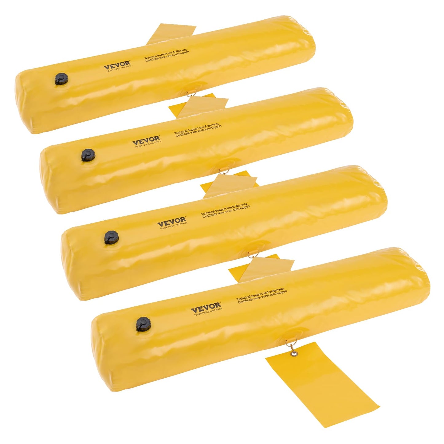 Flood Barriers, Sandbag Alternative Flood Bags 4 Pack, Flood Barrier for Home, Water Barriers for Flooding, Doorway, Driveway(4FTx6in)