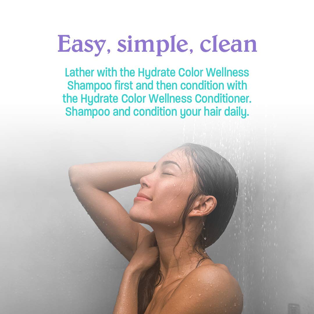 Malibu C Hydrate Color Wellness Duo - Hydrating Shampoo and Conditioner Set for Color-Treated Hair - Extends Color Vibrancy and Longevity - Vegan & Sulfate-Free Hair Care