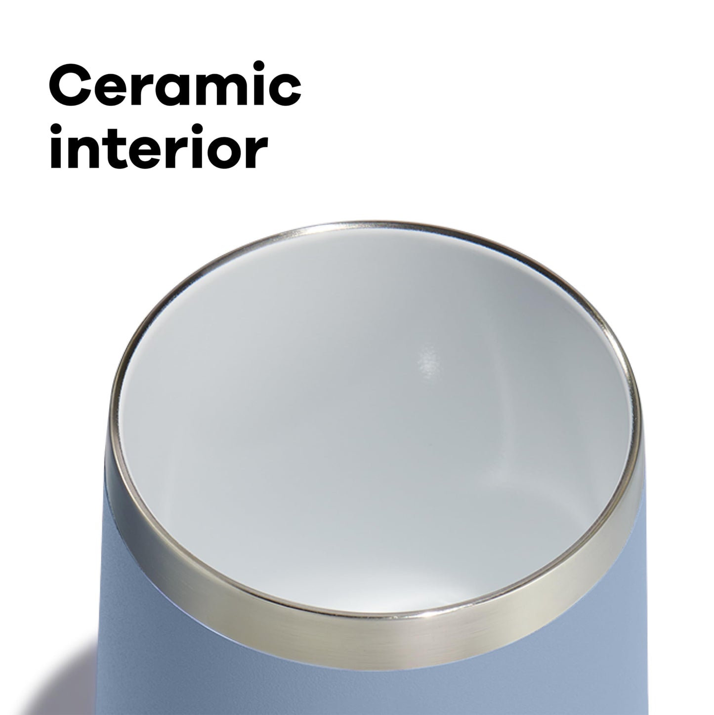 Hydro Flask 10 Oz Wine Glass - Ceramic Stemless Wine Tumbler - Unbreakable with Lid in Shale Gray