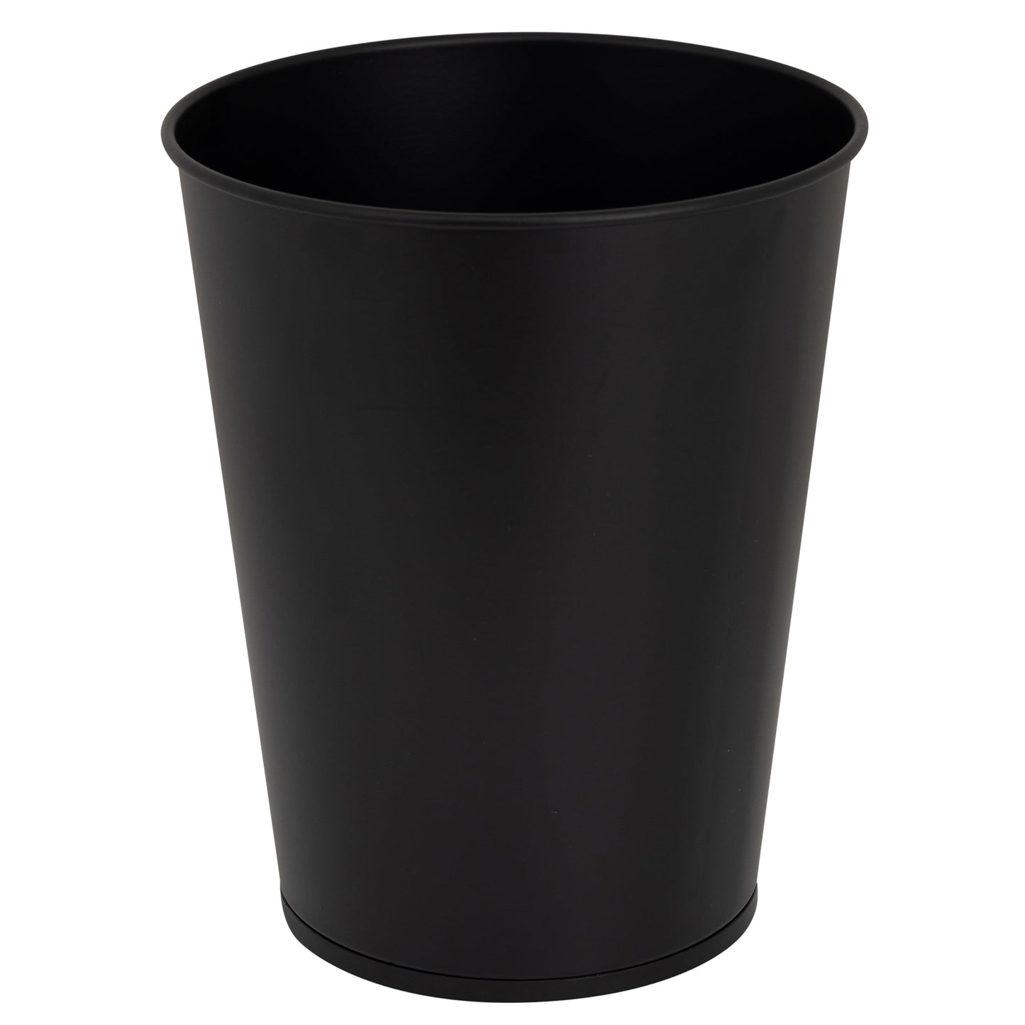 Bath Bliss Trash Can, Toilet Brush and Plunger 3 Piece Bathroom Set in Matte Black