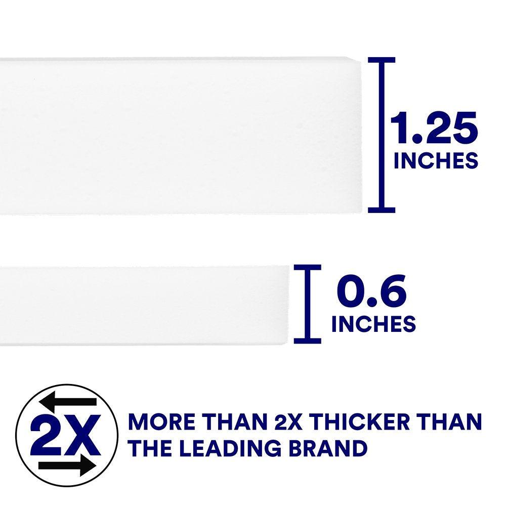 100 Pack Extra Thick Magic Cleaning Sponges - Eraser Sponge for All Surfaces - Double Thickness - Kitchen-Bathroom-Furniture-Leather-Car-Steel - Just Add Water - Melamine - Universal Cleaner