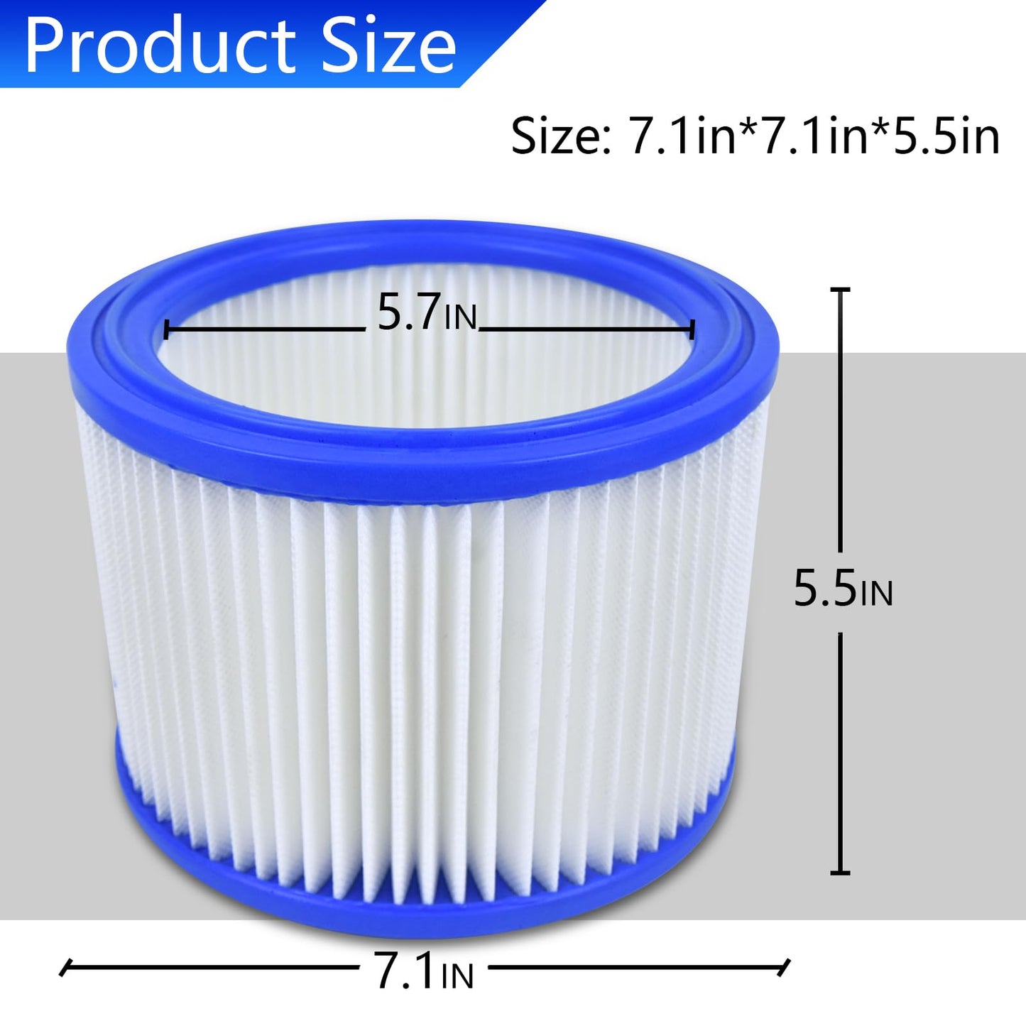 Replacement Cartridge Vacuum Hepa Filter, Compatible with Nilfisk Alto Aero 26,21,31,Wet＆Dry series Parts