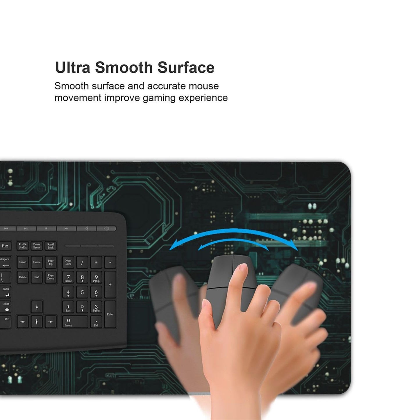 AQQA 3XL Huge Mouse Pads Oversized (48"x24") - Extra Large Gaming XXXXL Mouse Pad for Full Desk - Mousepad with Stitched Edges Non-Slip Rubber Base,Desk Mat for Laptop,Computer & PC, Animated Style
