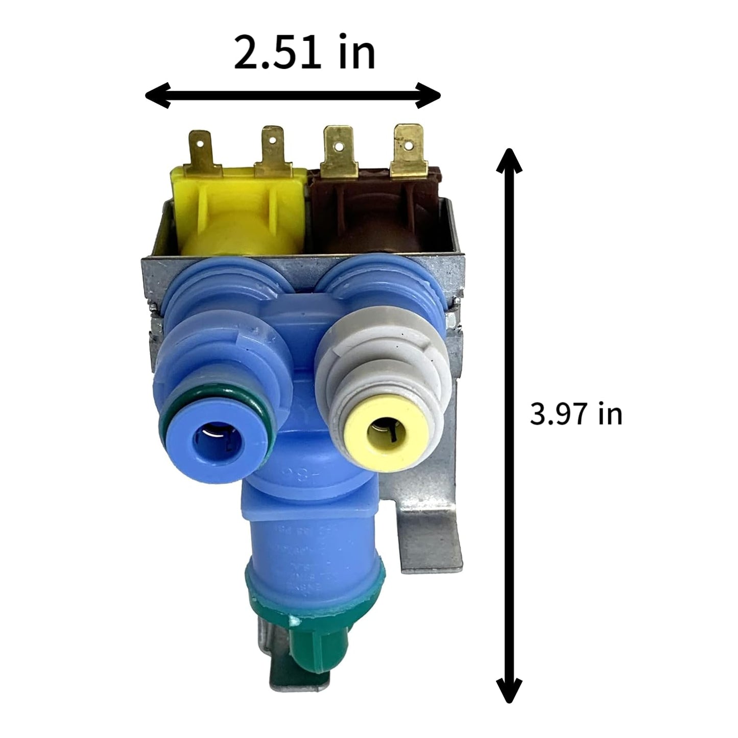 [WP12544124 Valve OEM Mania] WP12544124 (IMV-124, K-77198) NEW Robertshaw Produced for Whirlpool Refrigerator Water Valve Replacement Part 12544124 AP6005465 PS11738514 1541085