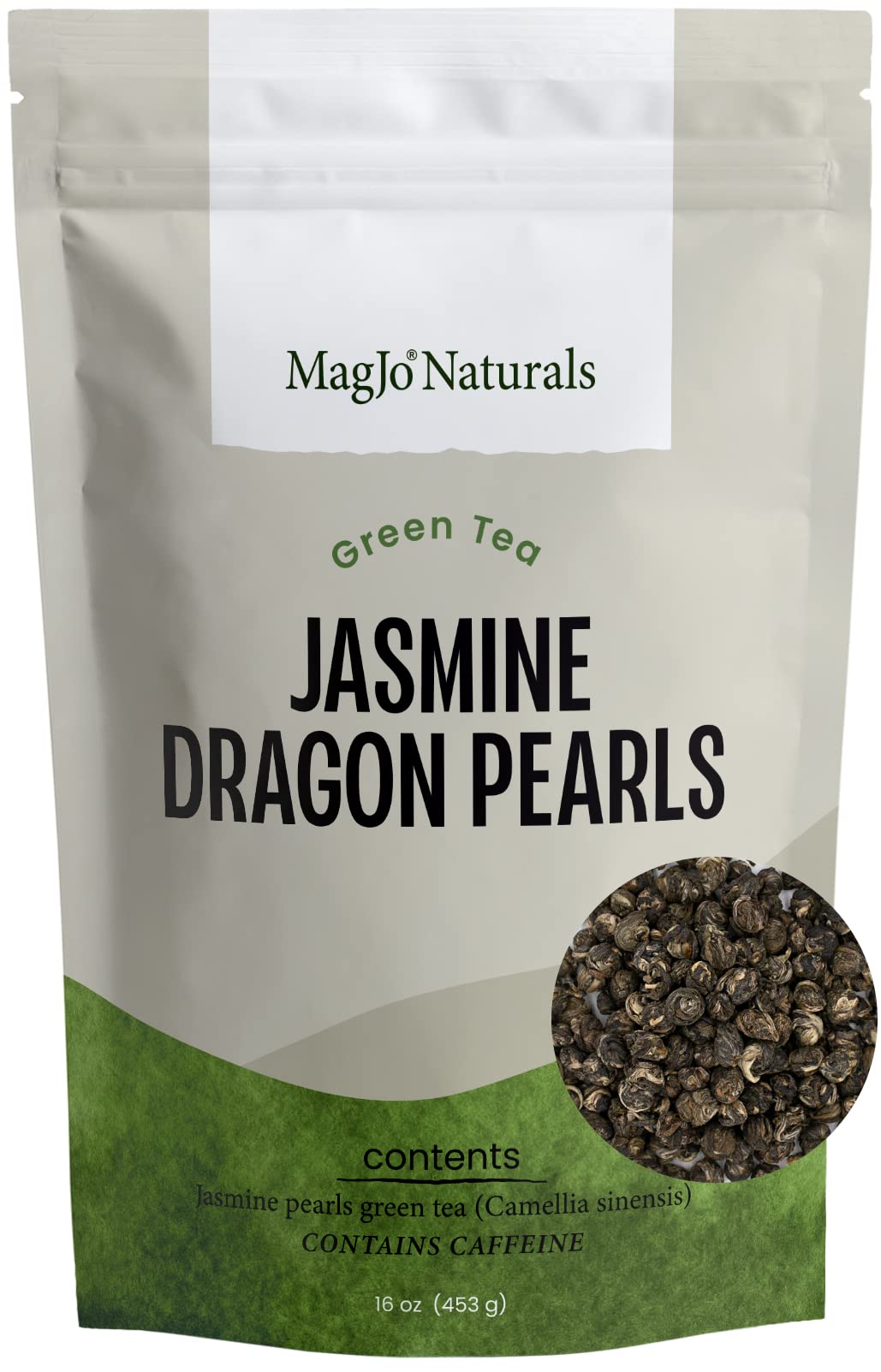 MagJo Jasmine Dragon Pearls, Rolled Green Tea 1 lb