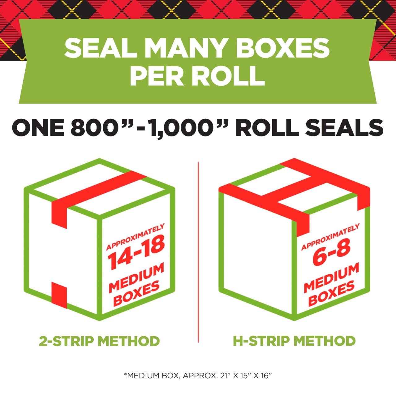 Scotch DP-1000RF63PK Sure Start Packing Tape,1.88 in. x 25 yd., 1.5" Core (Pack of 3, 18 Total Rolls, Transparent)