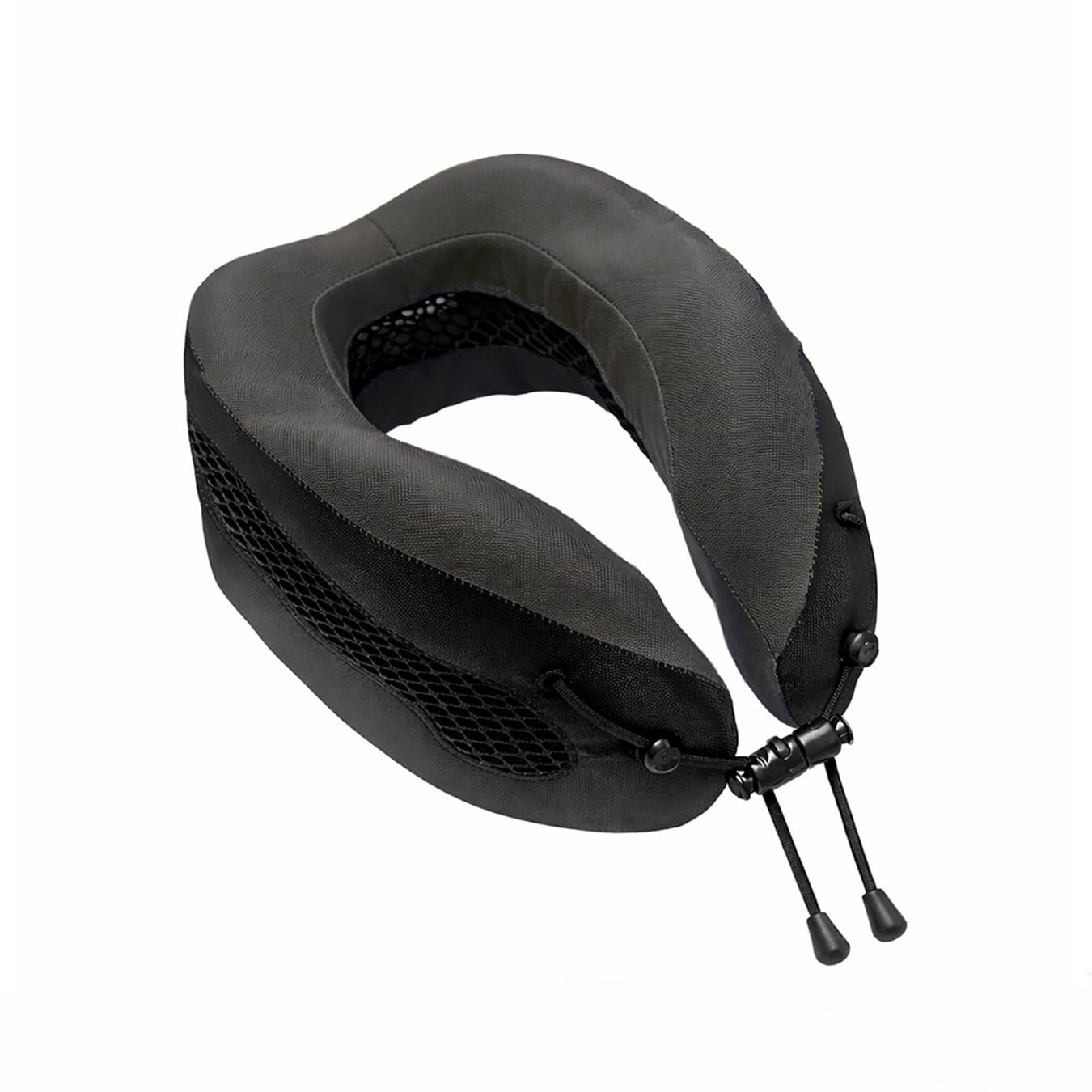 Evolution Cool Travel Neck Pillow by Cabeau - Cooling Airflow Vents, Memory Foam Neck Support, and Adjustable Clasp - Comfort On-The-Go with Carrying Case - Airplane, Train, Car, and Gaming (Blue)