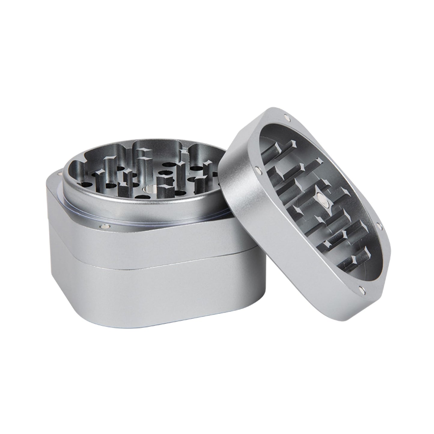 PAX Spice & Herb Mill – Ergonomic Spice & Herb Mill Made from Aluminum for an Even, Medium Shred – Square Shape for Better Grip