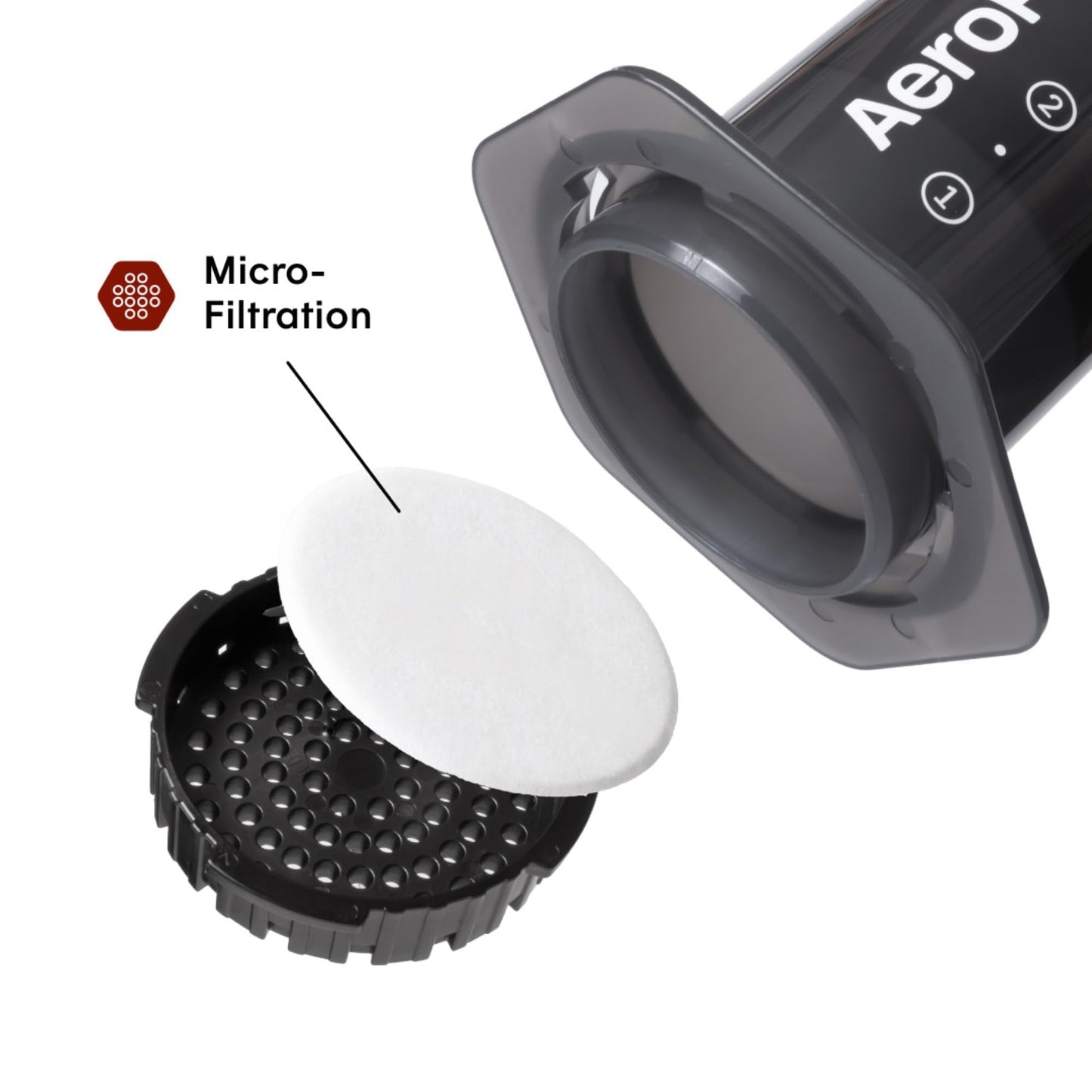 AeroPress Original Coffee and Espresso-style Maker, Barista Level Portable Coffee Maker with Chamber, Plunger, & Filters, Quick Coffee and Espresso Maker