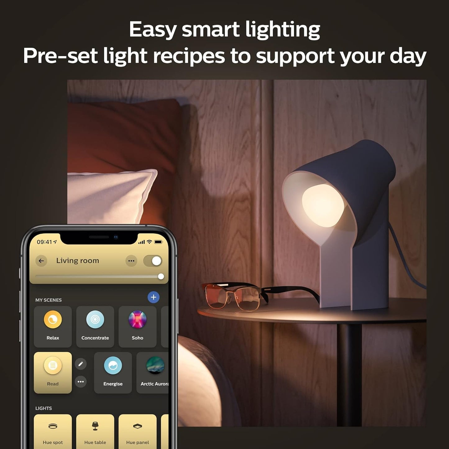 Philips Hue Smart 60W A19 LED Bulb - White Ambiance Warm-to-Cool White Light - 2 Pack - 800LM - E26 - Indoor - Control with Hue App - Works with Alexa, Google Assistant and Apple Homekit