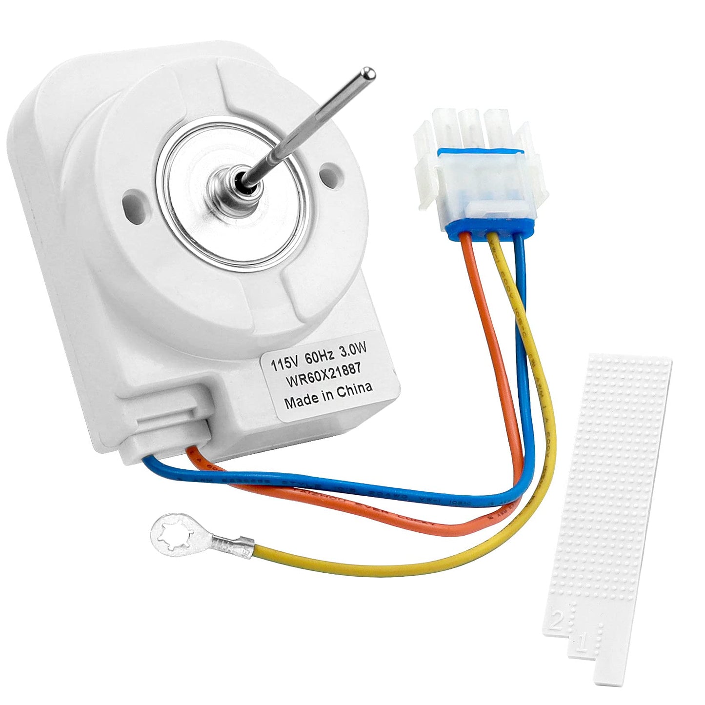 WR60X21887 Refrigerator Evaporator Fan Motor Compatible with GE Refrigerator - Replaces WR60X10137 WR60X10054 WR60X10189 WR60X10240 WR60X24645 by AMI PARTS