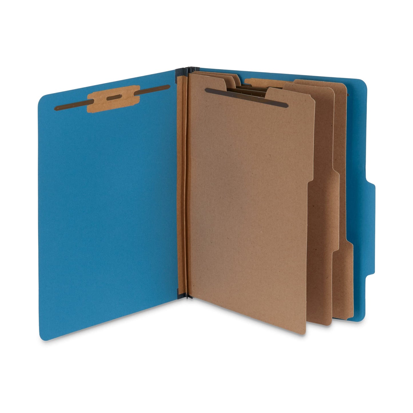 Blue Summit Supplies Dark Classification Folders, 3 Dividers, Letter Size with 2 Inch Expansions, Use for Organizing Medical Records & Client Files, Great as Lease Folders, 10 Pack