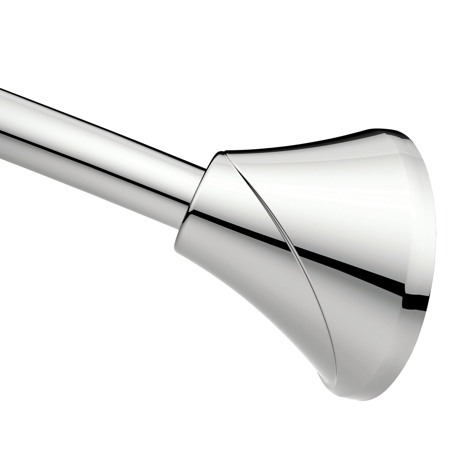 Moen Curved Adjustable Spring Tension No Drill Shower Curtain Rod for Bathroom, Chrome Finish, CSR2172CH