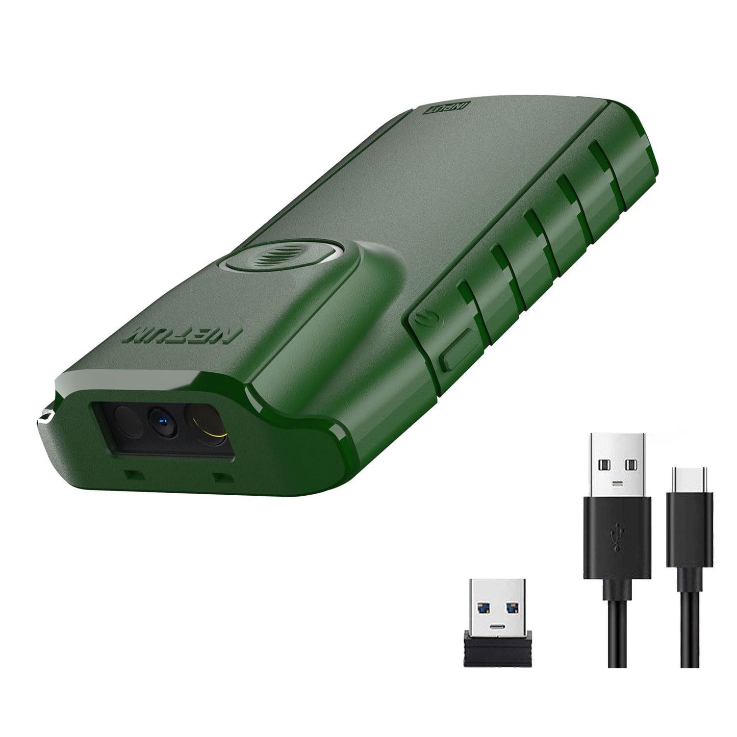 NETUM Bluetooth 1D Barcode Scanner, 3-in-1 Small Portable CCD Bar Code Reader Automatic Wireless Gun Scan Back Clip Work with Tablet iOS Android Windows MacOS for Warehouse Inventory POS (1D - E740)