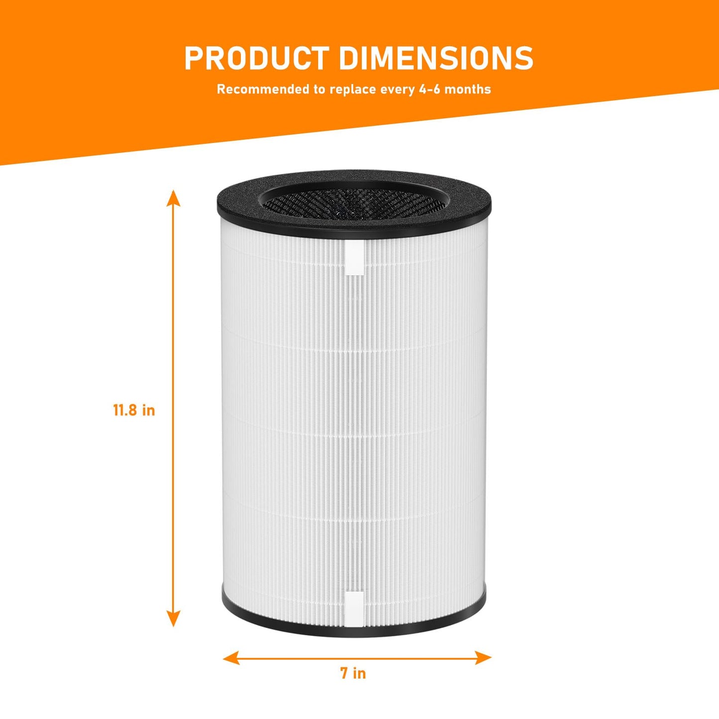 AP-T30 True HEPA Replacement Filter Compatible with HoMedics AP-T30 AP-T30WT AP-PET35 AP-PET35-WT Air Cleaner Purifier, Part# AP-T30FL AP-PET35FL, 2 Pack