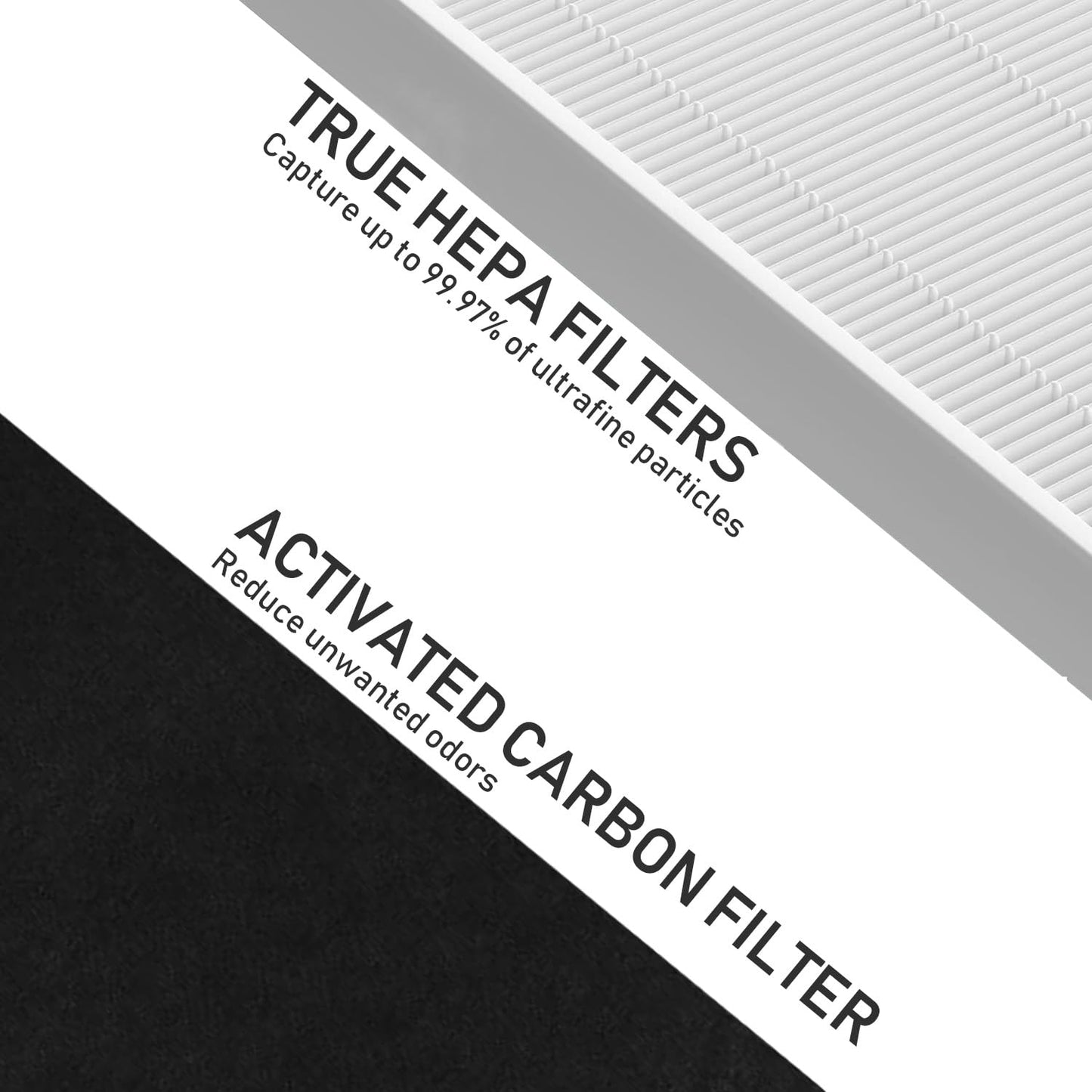 HEPA Filter Replacement Compatible with Fellowes AeraMax 100 90 DX5 DB5 Air Cleaner Purifier, Compared to Part 40101701 9287001 9324001, 3 x True HEPA Filter + 6 x Carbon Pre Filter