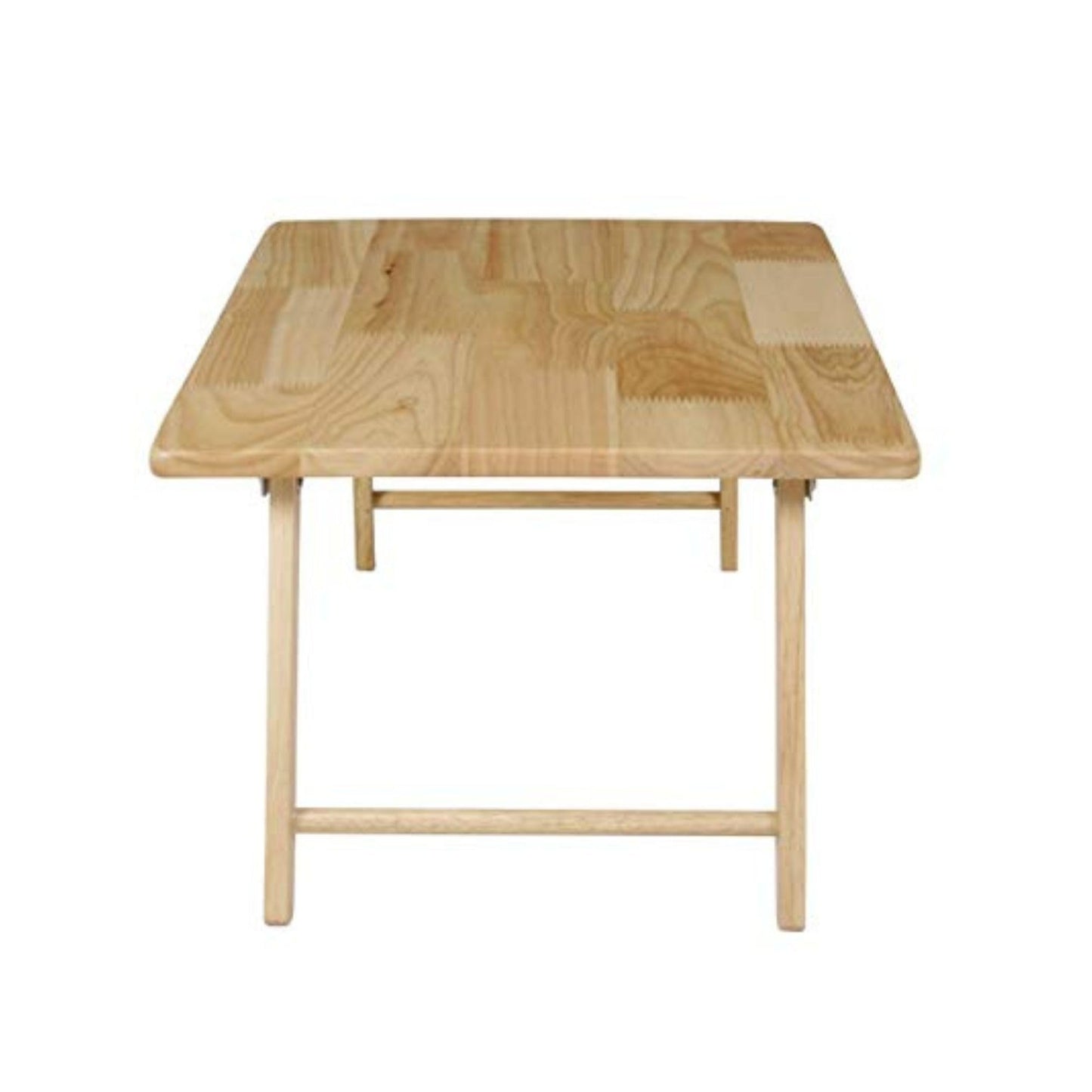PJ Wood Folding Laptop Desk Tray, Lightweight Portable Table for Bed or Couch Computer Work, Eating at Home, Small Spaces, 24 Inch, Natural