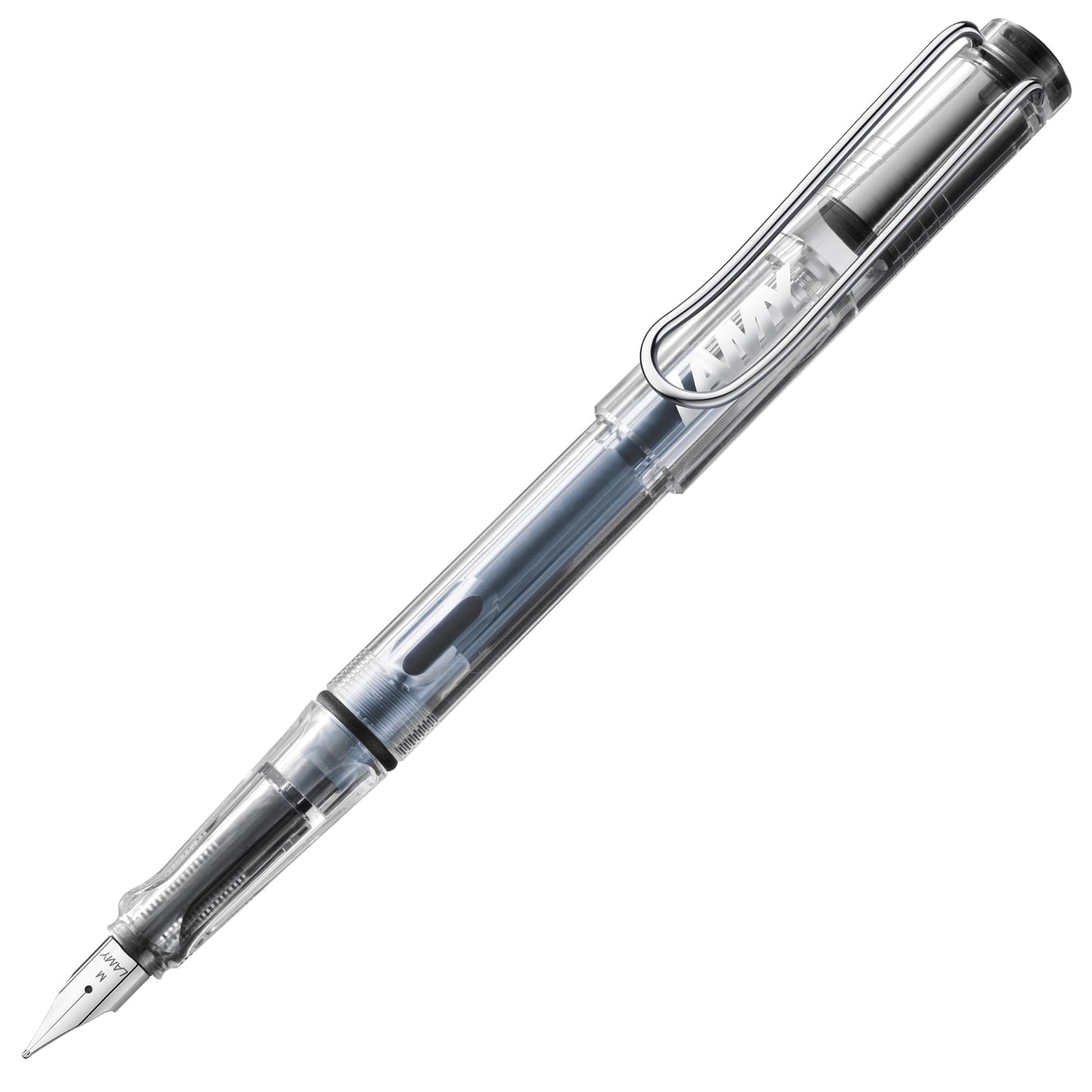 LAMY Transparent Vista Fountain Pen with Medium Nib and Blue Ink (L12M)
