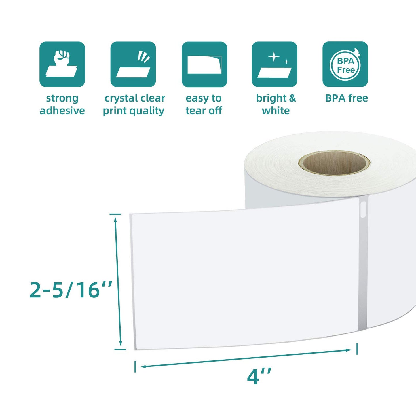 3600 Labels Replacement Compatible for Dymo 30256 2-5/16" X 4" Shipping Labels (Not for Dymo 550, 5XL), LabelChoice 12 Rolls Direct Thermal Labels Used with Labelwriter 450,450 Turbo, 4XL