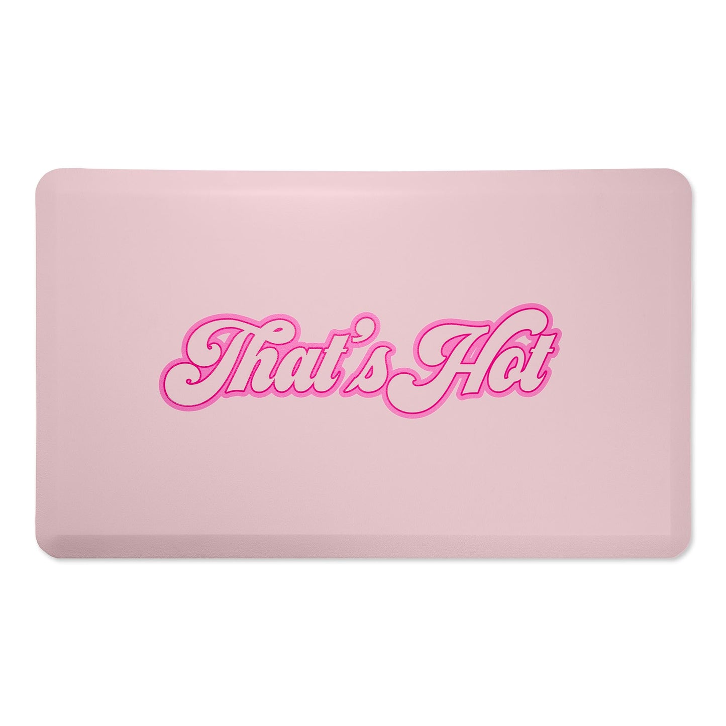 Paris Hilton Anti-Fatigue Kitchen Mat, Cushioned Comfort Mat with Anti-Slip Base, That’s Hot Design, 29.5-Inch x 17.25-Inch, Pink