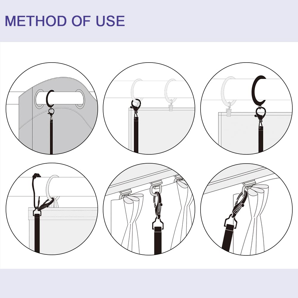 2 Pack 36 Inch Universal Drapery Pull Rod Invisible Clear Curtain Wand for Easier Opening and Back (Acrylic, 36")