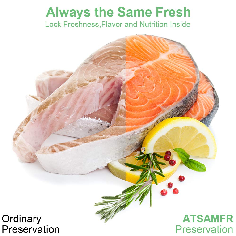 ATSAMFR 200 Count Gallon11x16Inch Vacuum Sealer Food Bags with BPA Free,Heavy Duty,Great for Vac Storage or Sous Vide Cooking