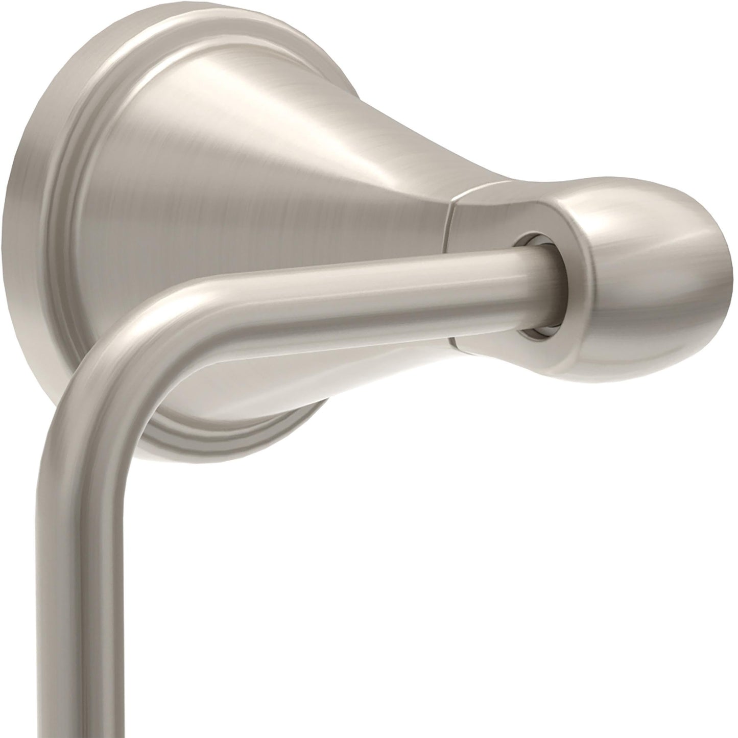Delta Faucet Becker (1-Pack) Toilet Paper Holder, SpotShield Brushed Nickel, Wall Mounted Euro Hook Design BCK50-DN
