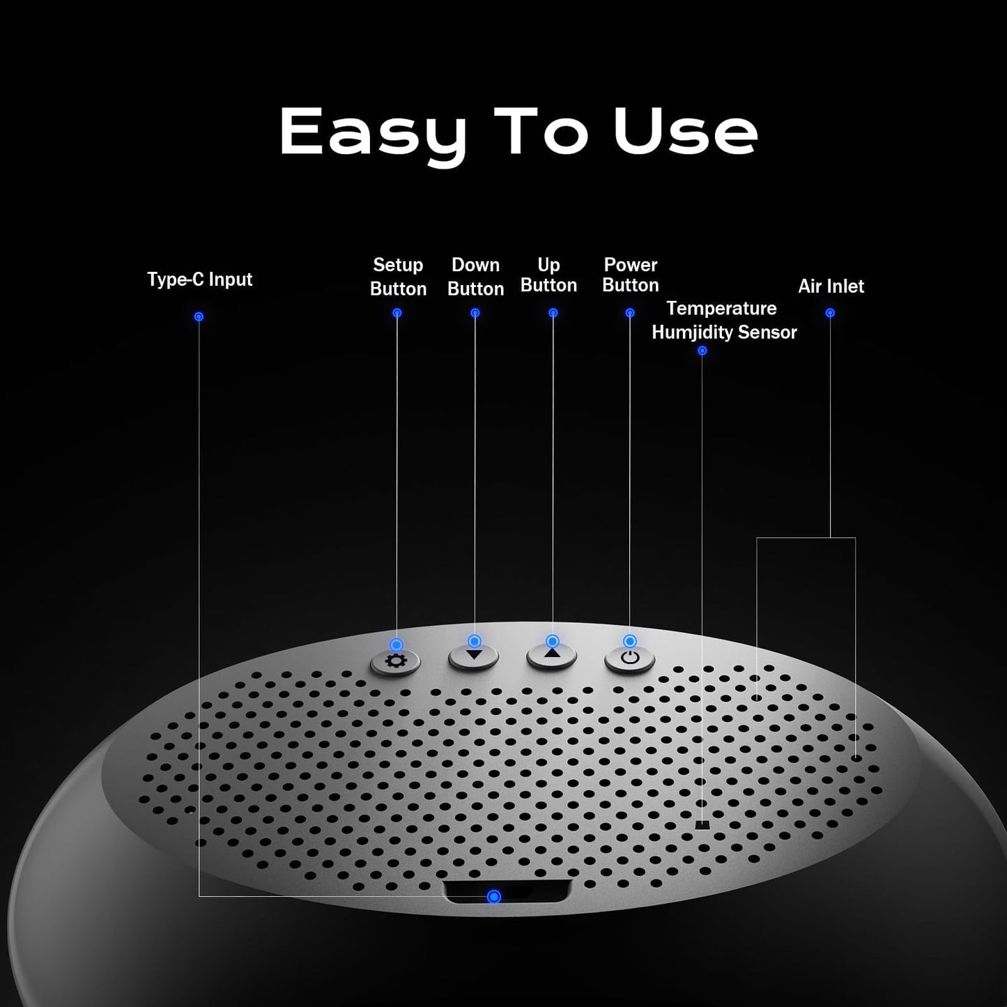 12-in-1 Air Quality Monitor Indoor, Portable Air Quality Monitor, for CO2, PM1.0, PM2.5, HCHO, TVOC and Others, Air Quality Tester for Home, Hotel, Office, Car, Battery Powered Air Monitor (White)