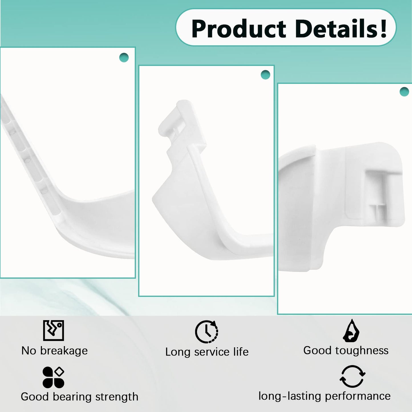 Upgraded 240534901 * 2 & 240534701 * 1 Refrigerator Door shelf retainer bar Compatible with frigidaire kenmore Rack Bar Rail,Replace PS734936 AP3214631 948952 AP3214630 PS734935 948954