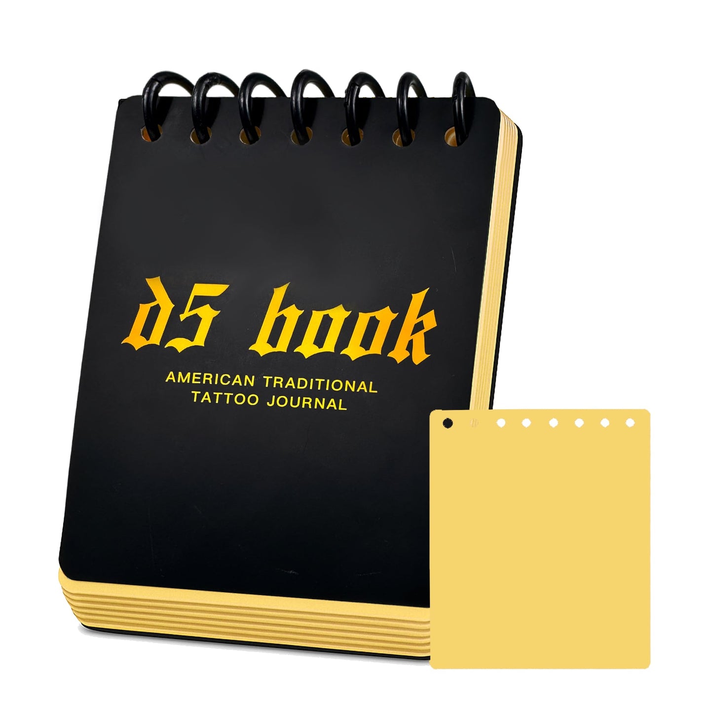 D5 Tattoo Practice Flipbook - 7 Sheets of 3MM Silicone Skin, Create Your Own Tattoo Training Journal, Portable & Reusable for DIY Tattoo Artists, Premium Material, Original Tattoo Practice Book