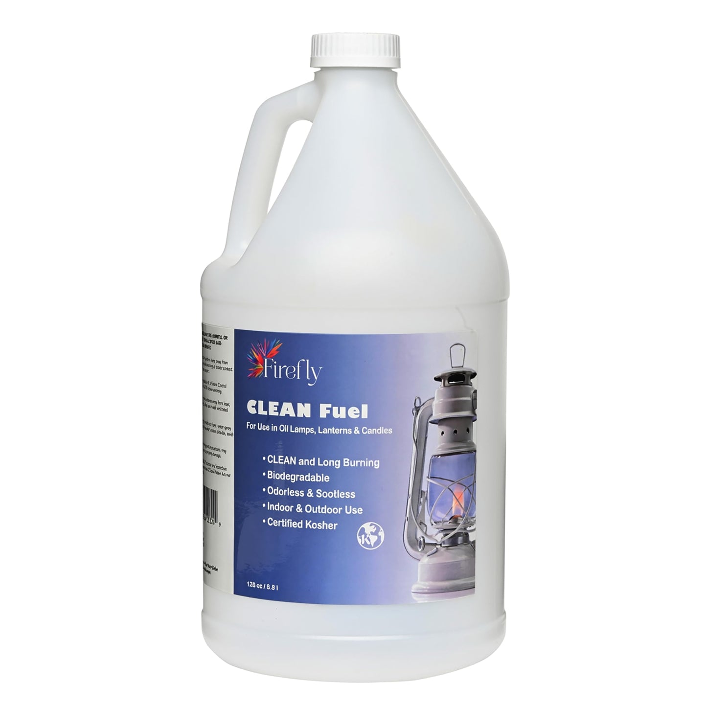 Firefly Fuel Clean Fuel Lamp Oil - Smokeless, Virtually Odorless, and - Long-Lasting Burn Time for Indoor & Outdoor Lamps - 1 Gallon - Made in USA