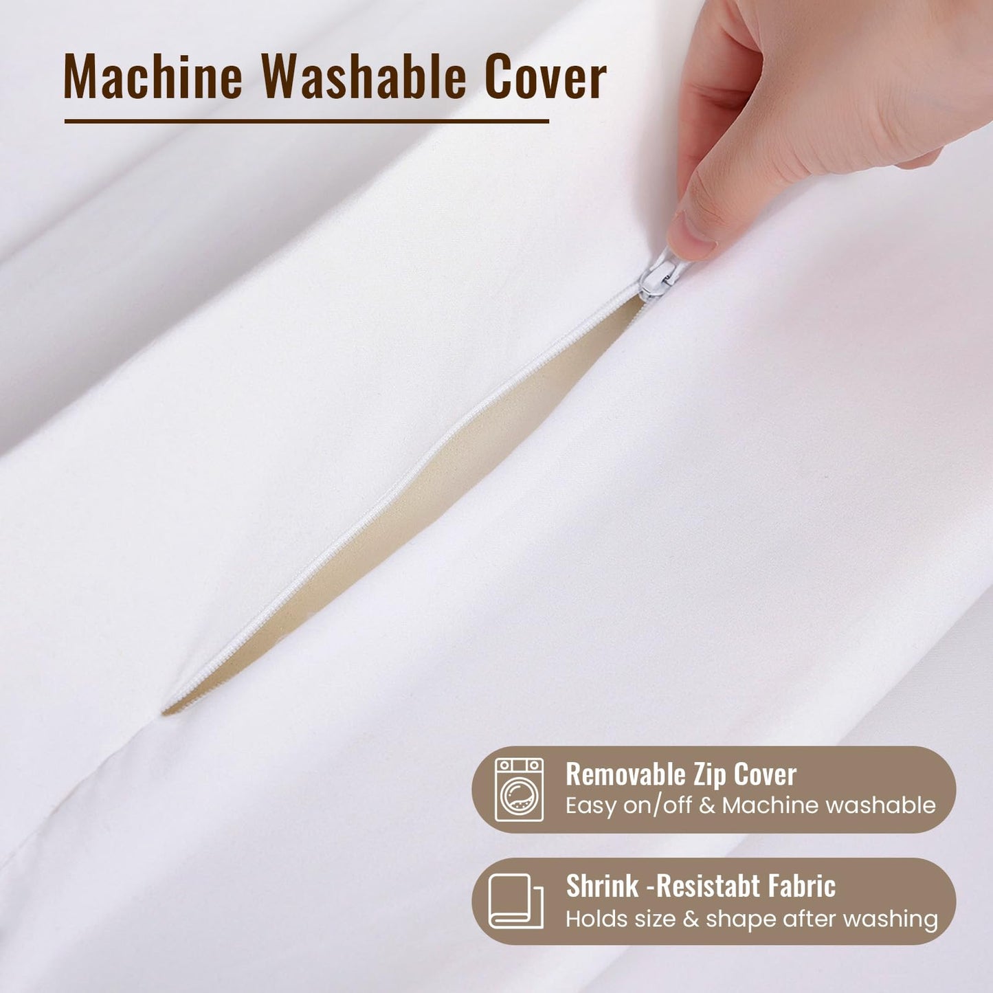 Vekkia 80 x 12 Extra-Wide & Thin Twin to King Converter- Split King Gap Filler (0-3") with Upgraded T-Shaped Design,Washable Cover, Fits Family Beds, Guest Room, Hotel & Vacation Rentals
