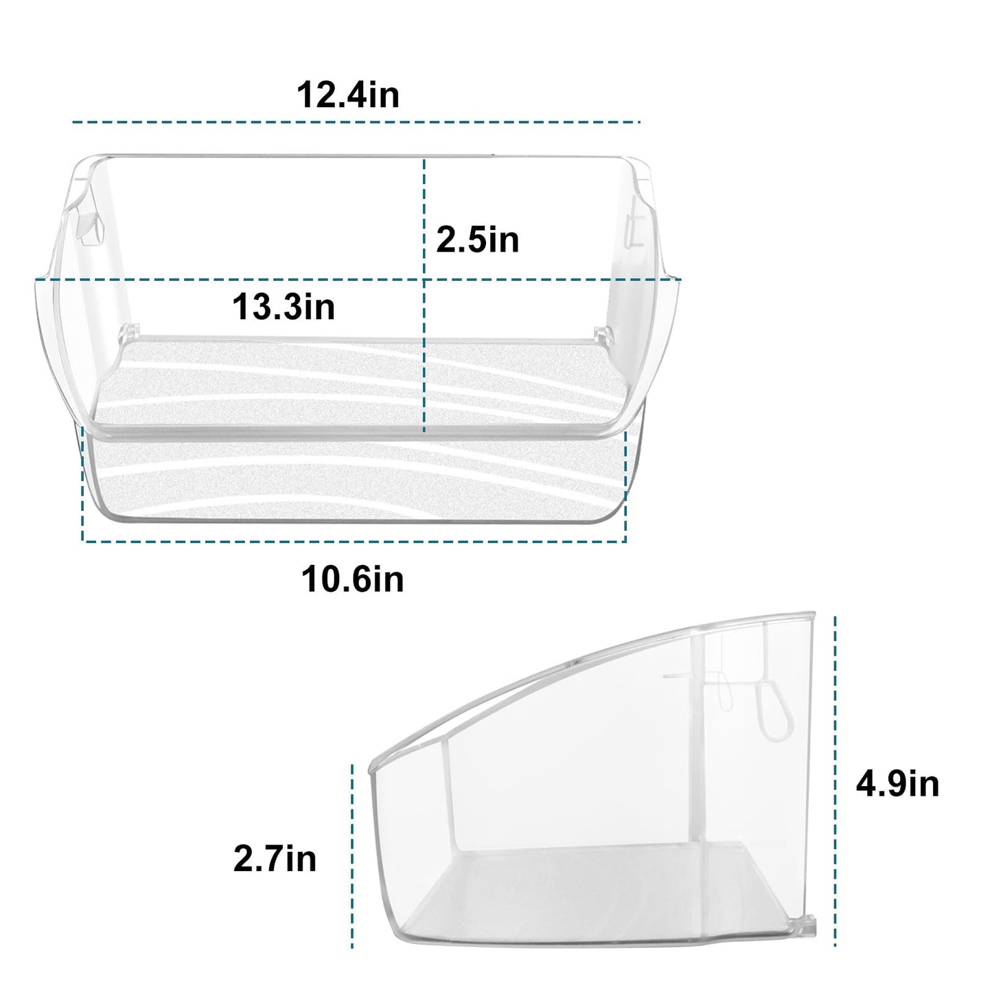 UPGRADED 242079701 Refrigerator Door Bin Compatible with 242011501 Door Bin Replacement Parts 242011504 242011503 AP5270343 EAP3497801 LGHD2369TF FGHB2868TF FFHB2750TS Door Bin by Sikawai