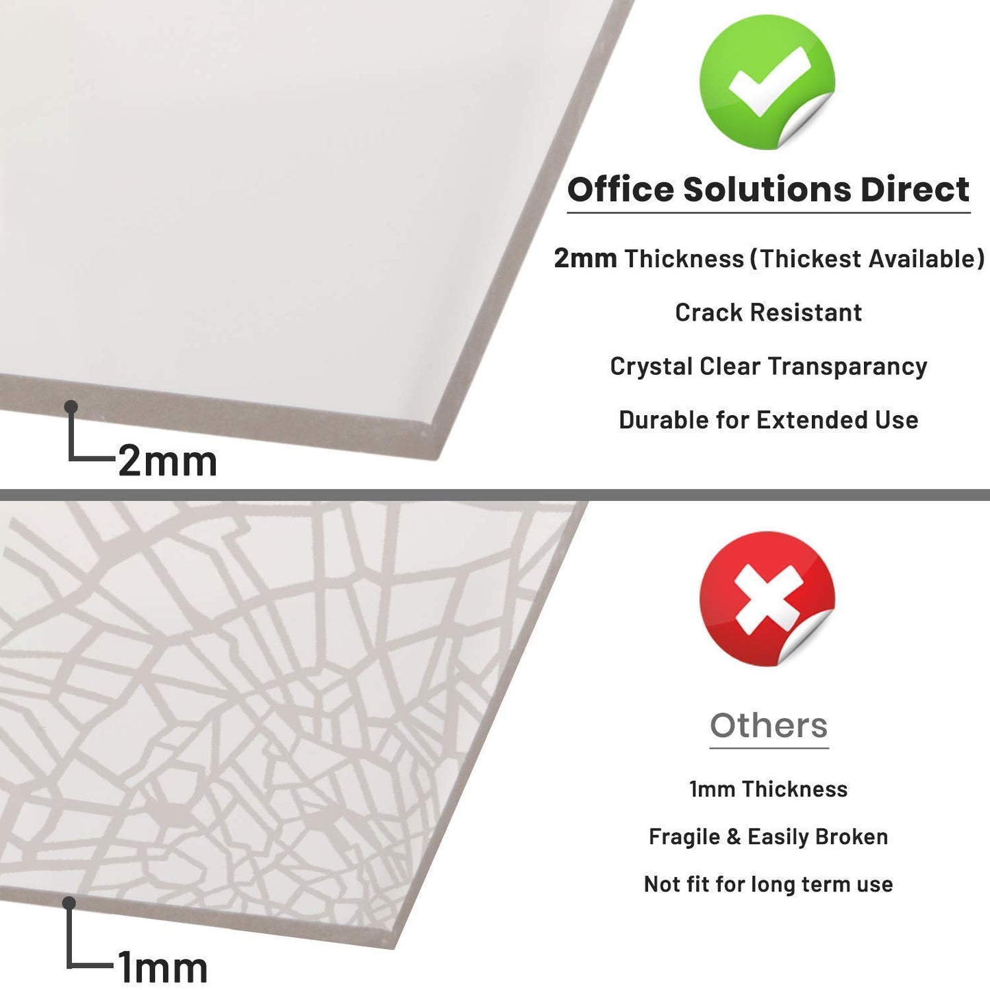 Acrylic Sign Holder 8.5 x 11 [Set of 24] for Wall Display | Clear Sign Holders 8.5x11 Acrylic Sign Holder | Plastic Document Holder, Promotional Display, Business & Store Sign Holders