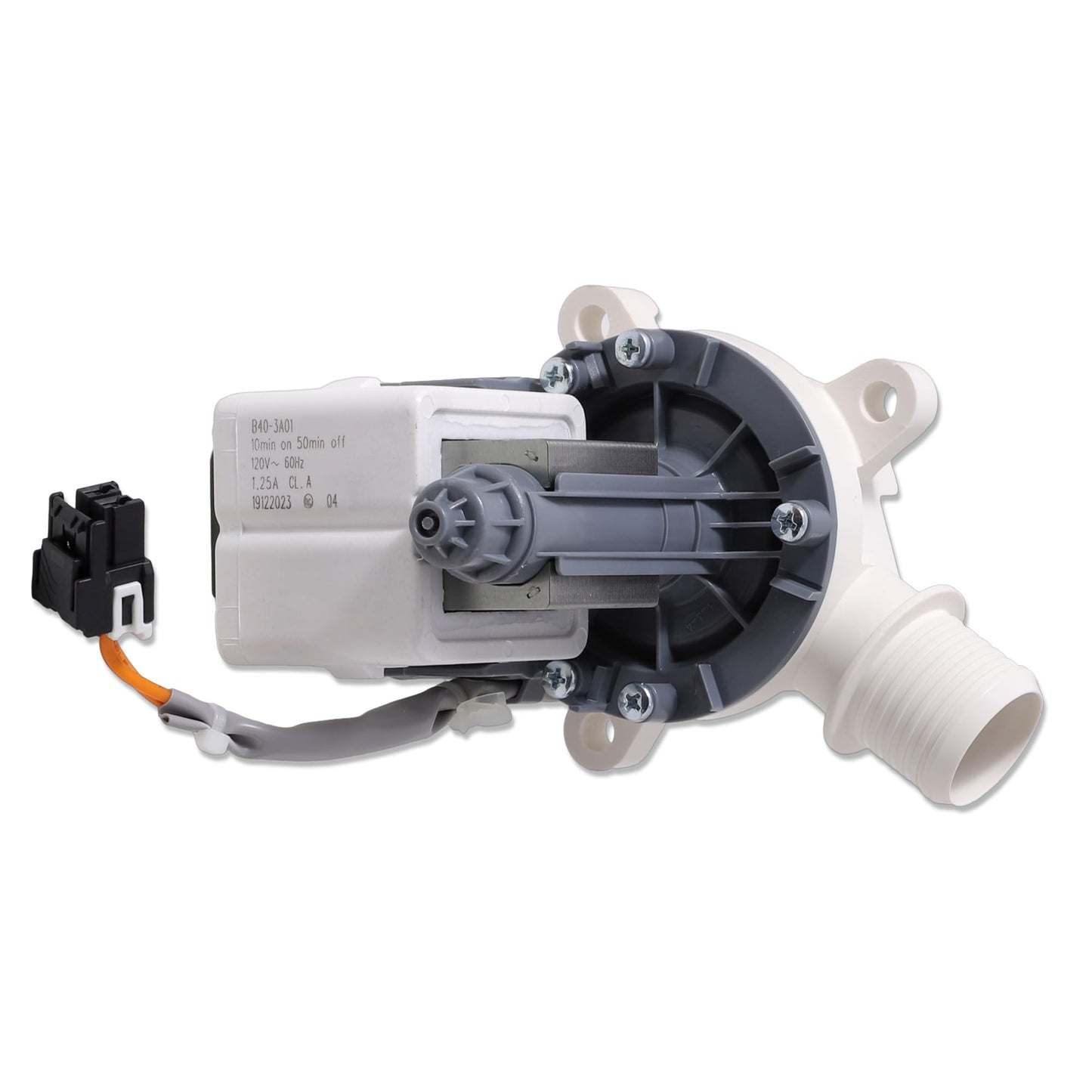 290D1201G001 WH23X24178 Washer Drain Pump, Fit for GE Models GTW460ASJ8WW GTW460ASJ4WW GTW460ASJ6WW GTW330ASK1WW GTW335ASN2WW GTW220ACK4WW GTW680BSJ5WS, Replaces B40-3A01, WH23X28418, WH23X27574