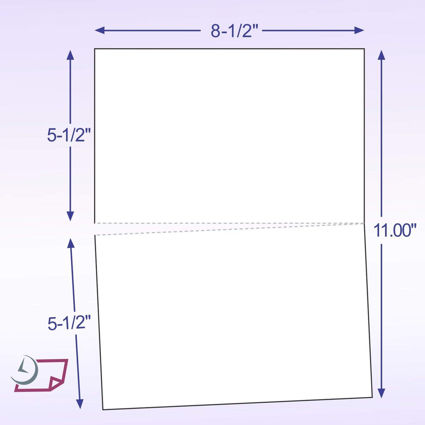 NextDayLabels - Letter Size White Perforated Blank Post Card Cardstock, 75lb Cover (203 gsm) 2 per Page, Cards Measure 8.5" X 5.5", Inkjet/Laser Compatible - 100 Sheets / 200 Cards