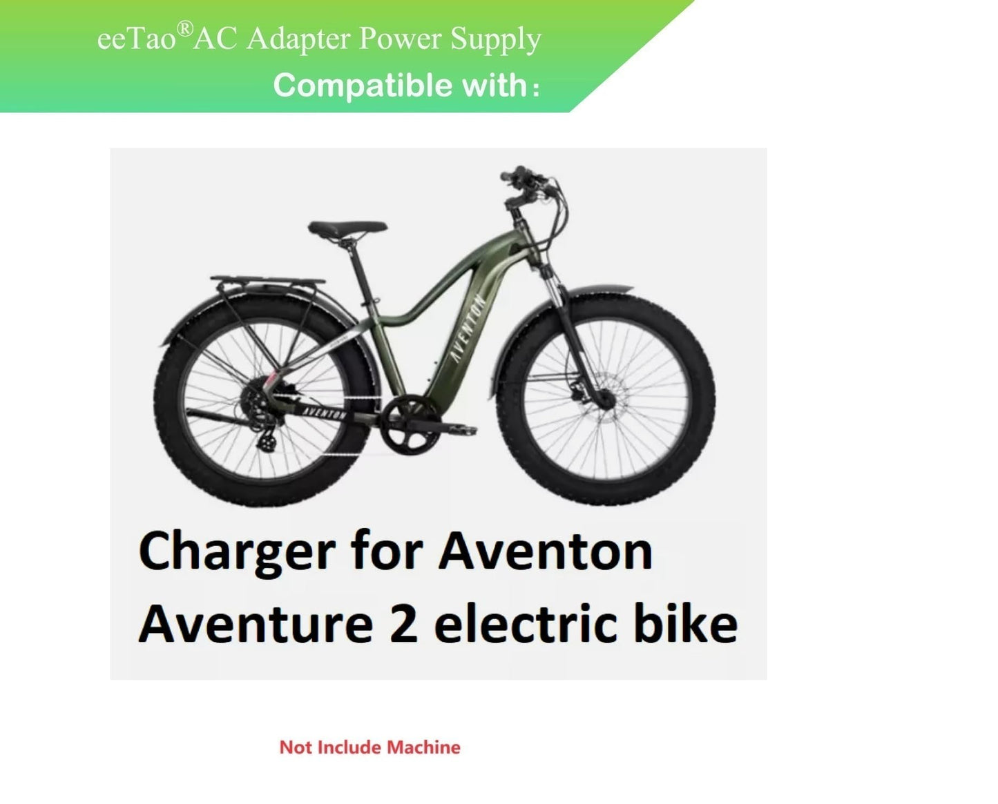 eeTao 3-Pin 54.6V AC/DC Adapter Charger Compatible with Aventon Abound Cargo/Aventon Aventure 2 48V Lithium-ion Battery Power Supply Cable Cord