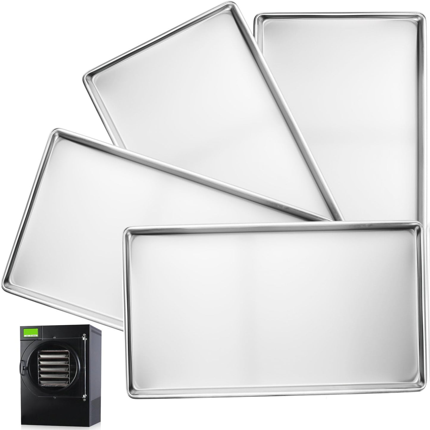 Metal Trays for Harvest Right Freeze Dryer Small, Freeze dryer Small trays for Harvest Right home pro freeze dryer (Small-4pcs)