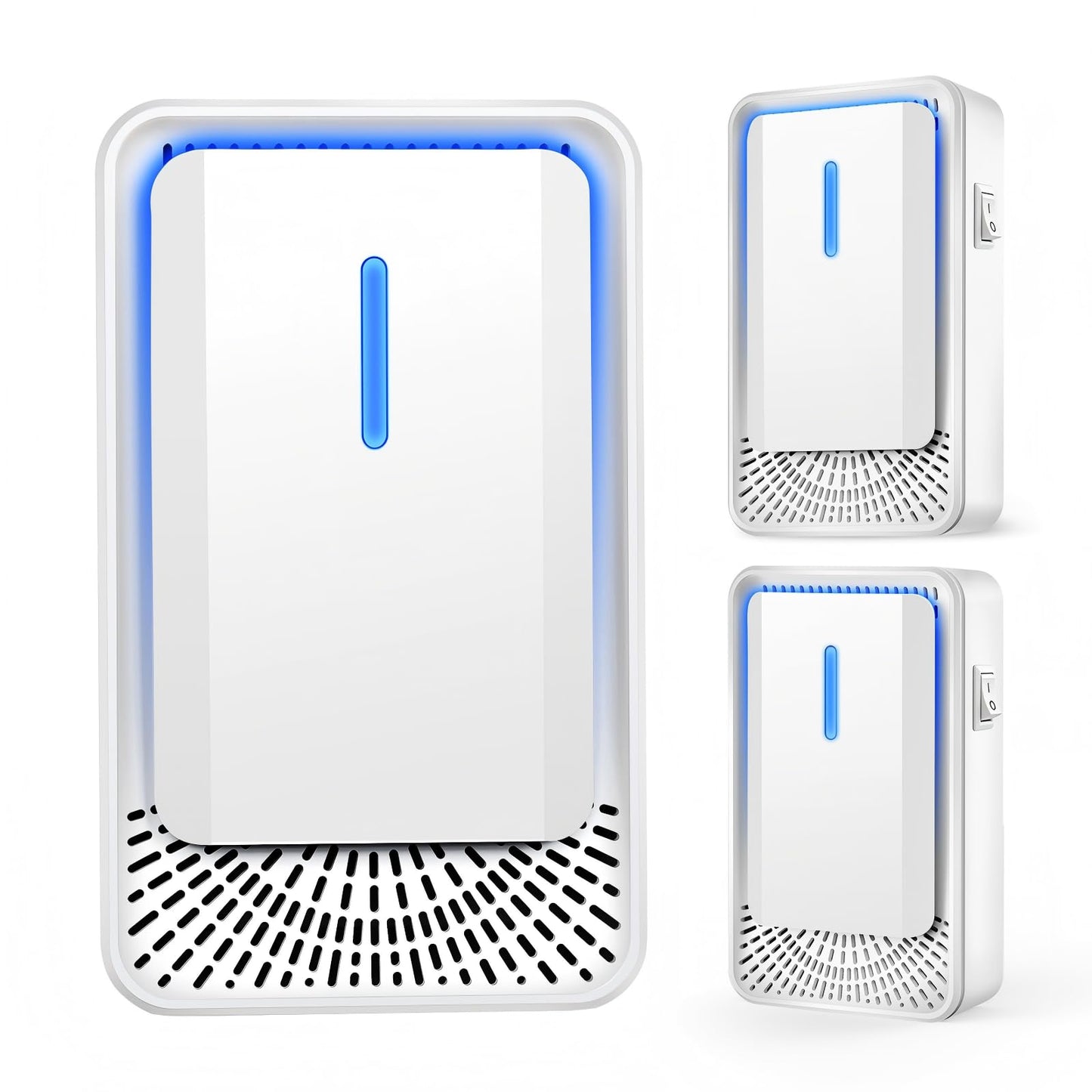 Plug In Air Purifier 3 Pack, Compact air Ionizers for Home & Bedroom, Quiet Air Freshener for Home Pets, Smoke, Dust & Pollen Control, Portable Negative Ion Air Purifiers for Office, Kitchen & Hotel
