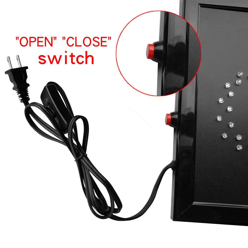 Boshen Led Open Signs Decor for Business Mart Shop Store Bar Cafe Barber ATM Now Open Sign Display On/Off Switch + Chain (2 in 1 Open Closed)