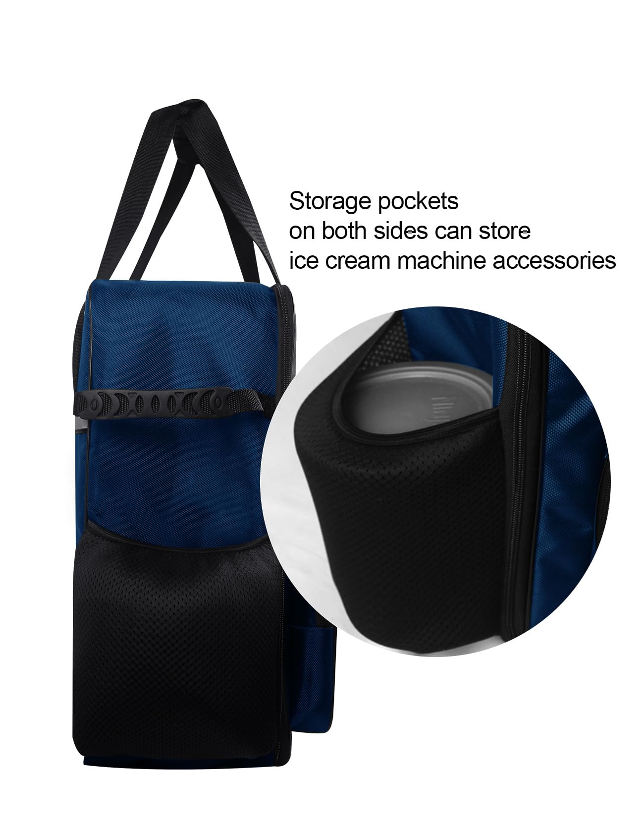 CREAMi Deluxe Maker Storage Bag Ice Cream Maker Travel Bag Heavy duty Waterproof Oxford Cloth Carrying Case for Ninja CREAMi Deluxe Ice Cream NC501/NC301/NC300/NC299AMZ