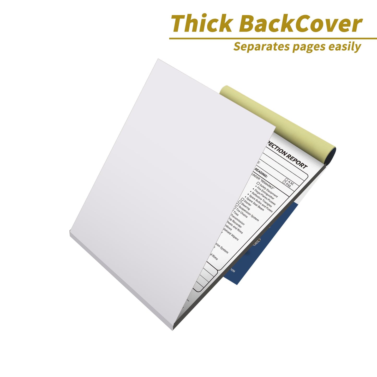 IMXYO 600 Sets Daily Pre Trip Inspection Book for Trucker,2 Part Carbonless,Driver's Vehicle Inspection Report, 5.5 x 8.3 Inch (50 Sets/Book, 12 Books)