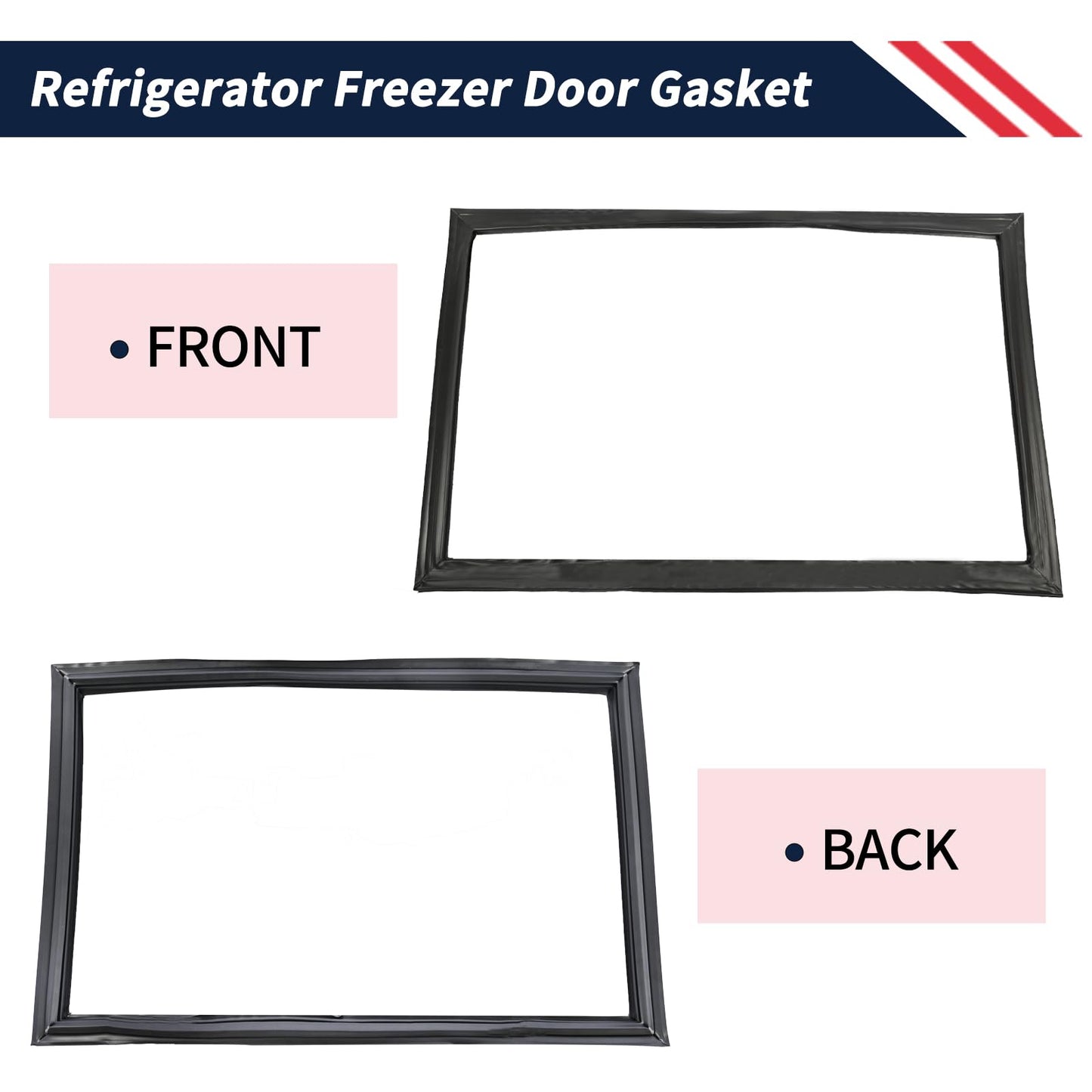 Promrmr WR14X27234 Refrigerator Freezer Door Gasket Compatible with GE Refrigerator Freezer Door Seal Replacement WR14X21235 WR14X21197 AP6041577 4468125