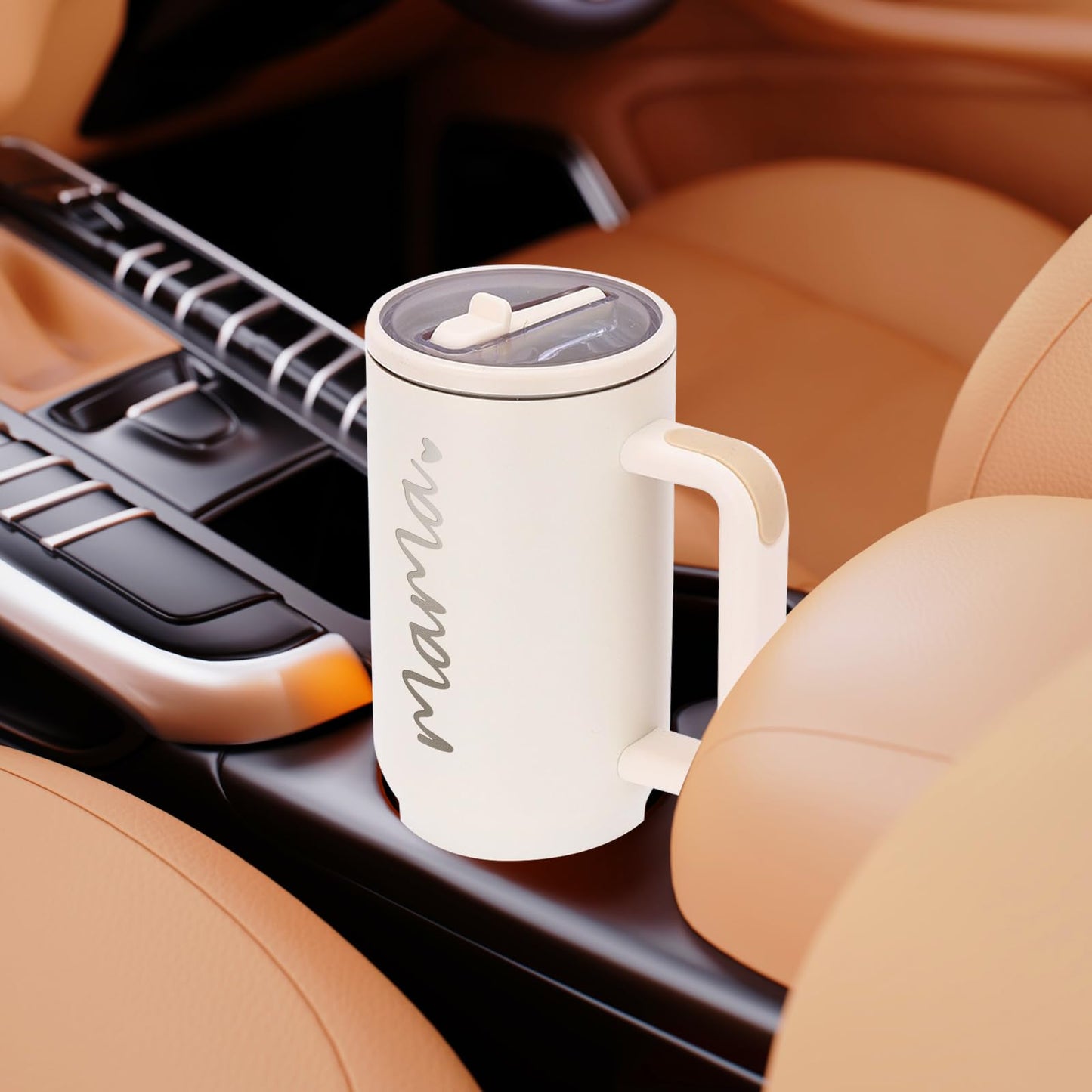 JETIKON Mama Tumbler 40 oz Cup with Lids Straws First Mothers Day Gifts for New Mom Gifts for Pregnant Mother, Mama, Mom To Be