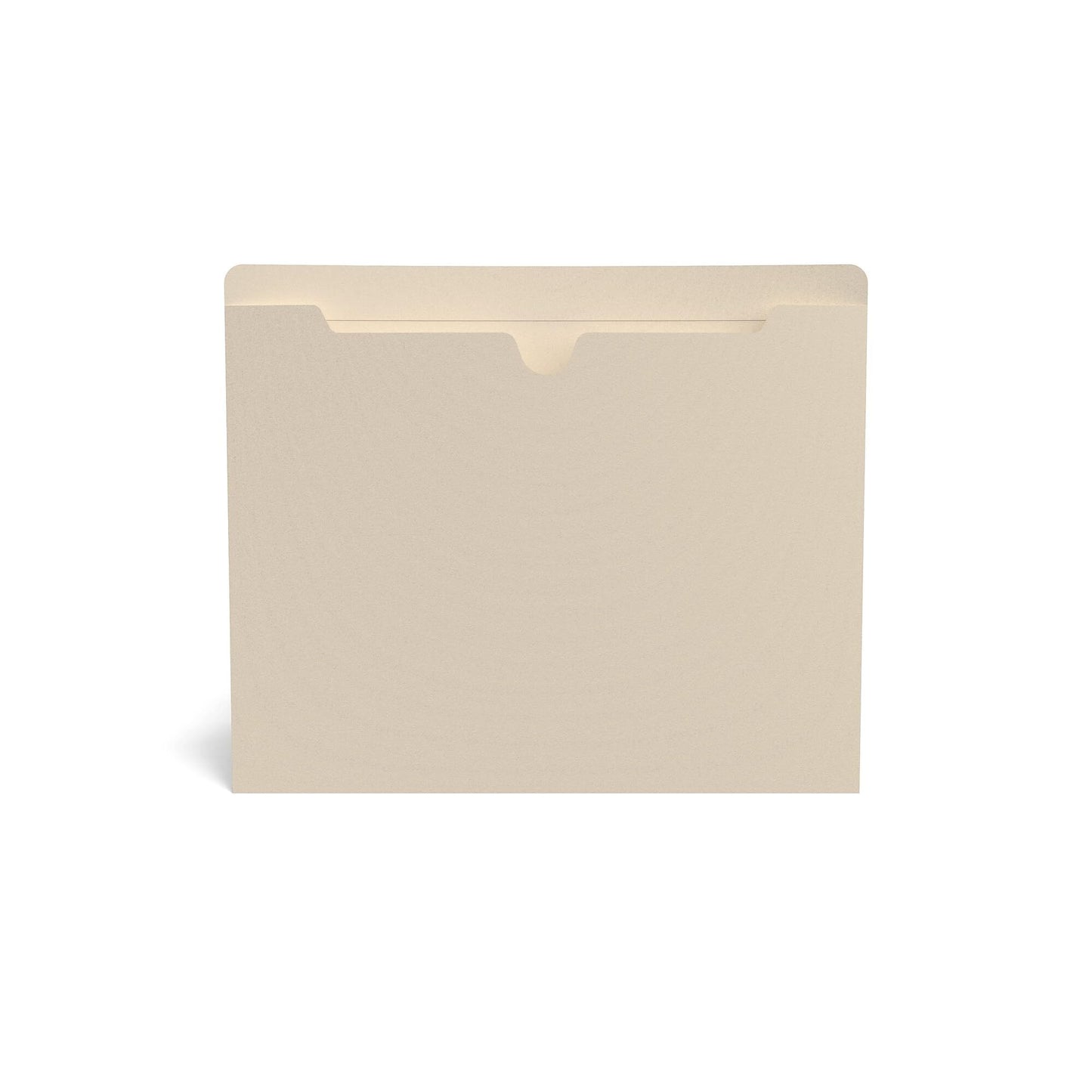 Staples Manila File Jackets with Reinforced Tab, Letter Size, Flat Design, Durable Construction for Filing Systems – 100/Box