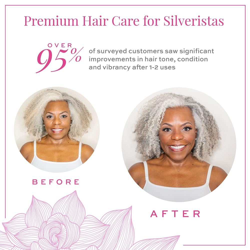 Maison 276 Pre-Shampoo, Shampoo and Conditioner for Silver, Gray & Blonde Hair, 3-Step System Tone-Correcting Shampoo, NOT a Purple Shampoo, Neutralizes Brassiness, Sulfate-Free, 3x 8oz Bottles