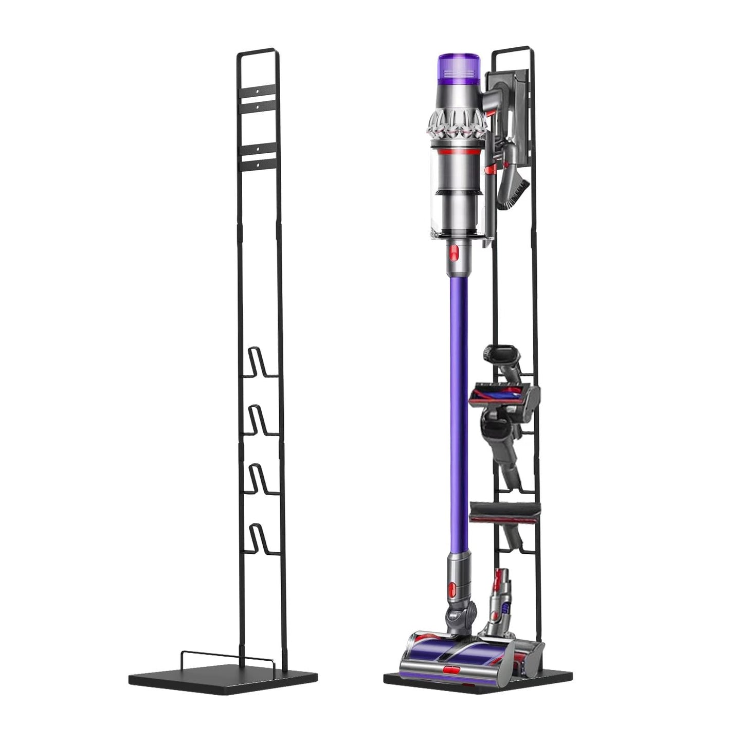 Foho Vacuum Stand Compatible for Dyson, Stable Metal Storage Bracket Holder Compatible for Dyson V6 V7 V8 V10 V11 Cordless Vacuum Cleaners & Accessories