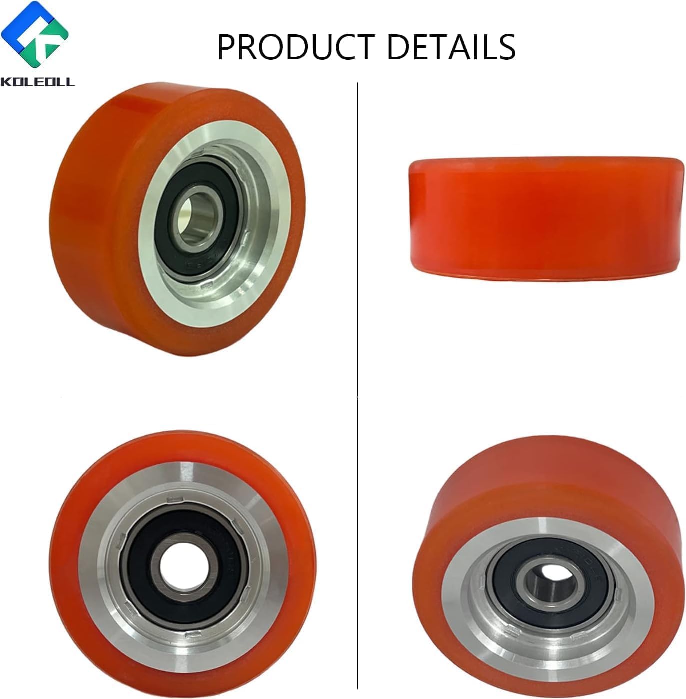 KOLEOLL 6 Pack 70298701P Roller And Seal Kit Compatible with HUEBSCH Speed Queen IPSO Dryer Support Roller Bearing 70568201 AP6240652 70052601 70052601P