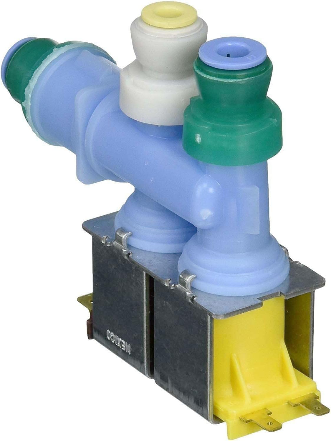 [What'up?] W10349187 K-77699 Dual Water Inlet Valve Refrigerator Water Inlet Valve Assembly WPW10349187 AP5176665 PS3492502 EAP3492502 AP6020095 1878256 W10349187 K-77699 Dual Water Inlet Valve