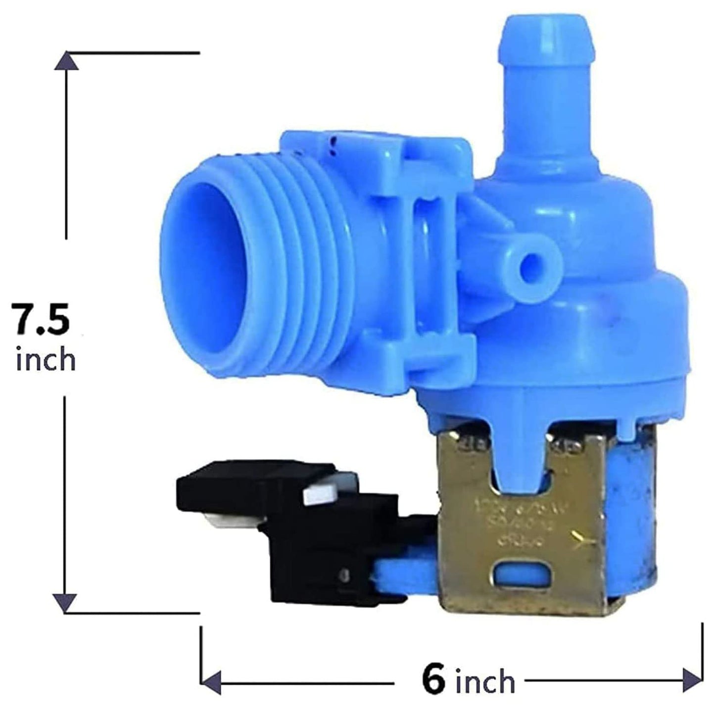 [W10327249 Valve OEM Mania] W10327250 W10327249 ((Mfg #W11175771) NEW OEM Produced for Dishwasher Water Inlet Valve Replacement Part - replaces W10195047 W10327250 W10872255 W11130744